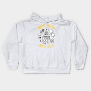 Good Music Good Life Embrace the Rhythm Kids Hoodie